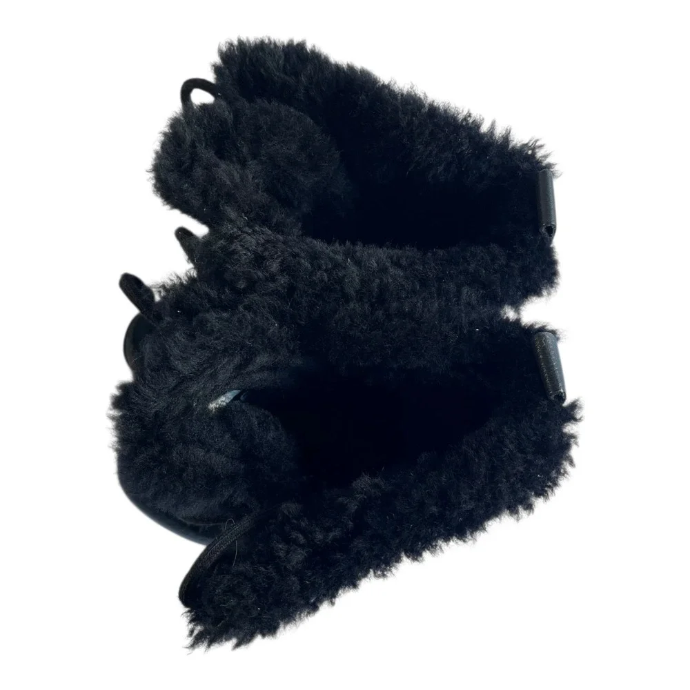 The North Face W Abby III Black Suede Fur Lined Winter Boots Women's 7.5